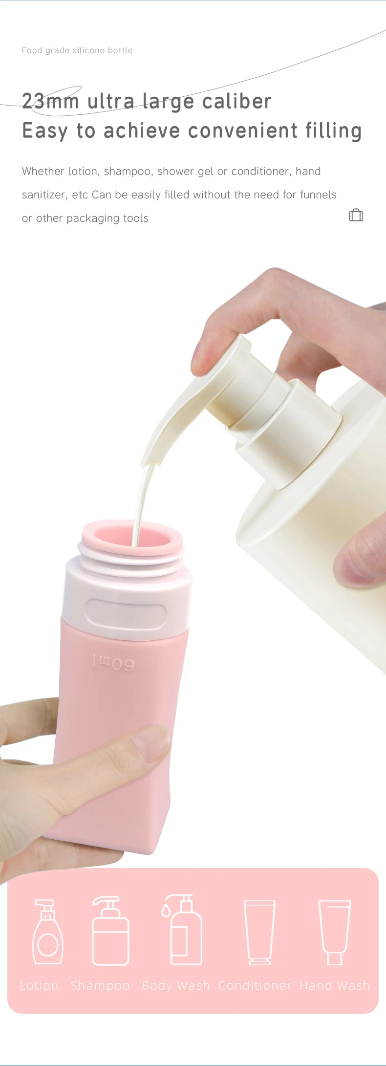 Food Grade Silicone Botting Bottle Set