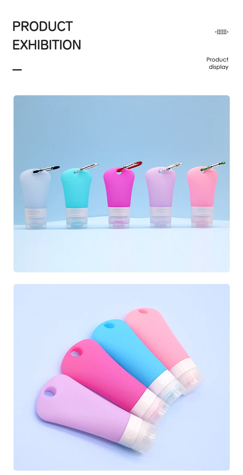 90ml Translucent Hole Shaped Silicone Travel Bottle
