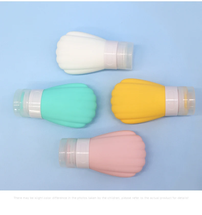 80ml Scallop Style Silicone Travel Cosmetic Bottle