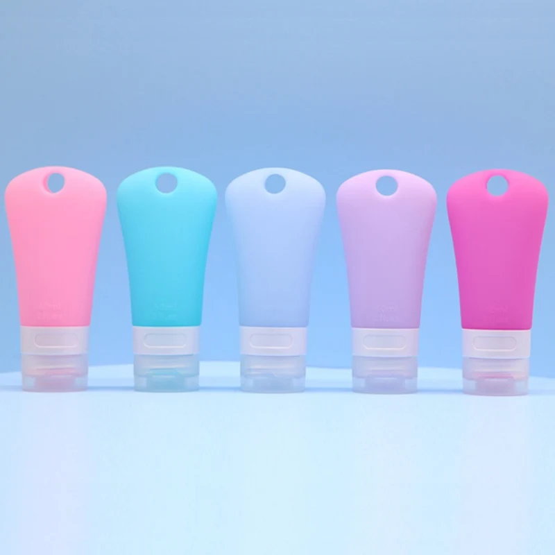 Bouteilles de voyage en silicone avec sac