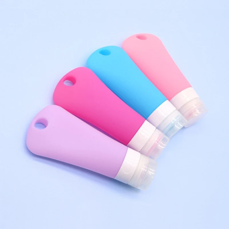 Bouteille de voyage en silicone en forme de trou translucide en forme de trou translucide